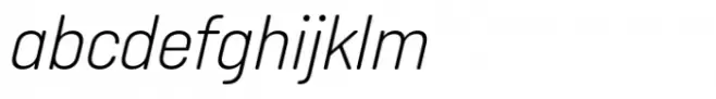 Italian Plate No1 Std Extralight Italic