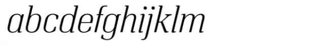 Italian Plate No5 Std Light Italic