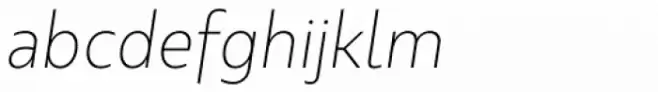 Kappa Text Ultra Light Italic
