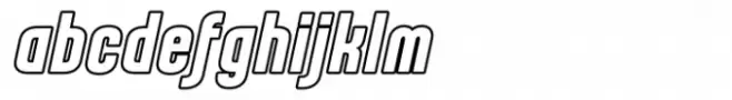 Karepe FX Extra Bold Italic Outline