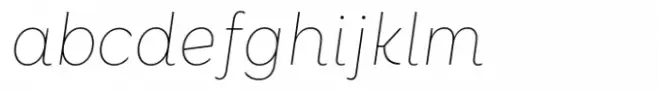 Kawa Sans Hairline Italic