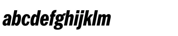 Latino Gothic Compressed ExtraBold Italic