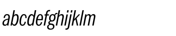 Latino Gothic Compressed Medium Italic