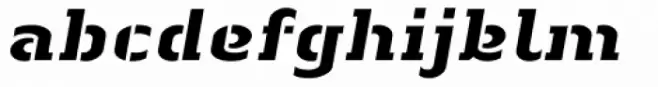 Linotype Authentic Stencil Pro Heay Italic
