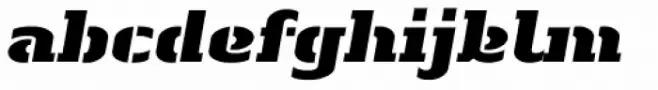 Linotype Authentic Stencil Std Black Italic