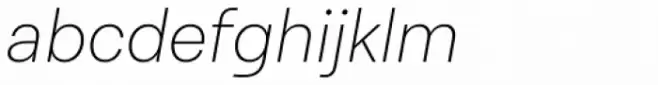 Lota Grotesque Alt 3 Extra Light Italic
