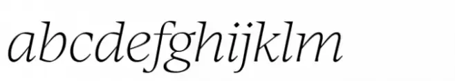 Manier Thin Italic