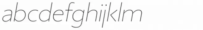 Massimo Extra Light Italic