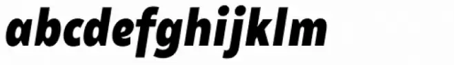 Matahari Sans Condensed Black Oblique