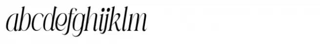 Mintely Extra Light Italic Condensed
