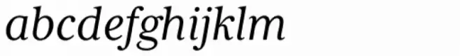 Mrs Eaves XL Serif Italic