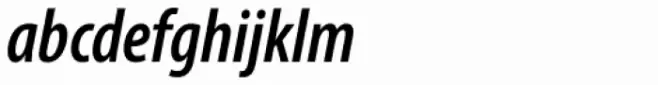 Myriad Pro Cond SemiBold Italic