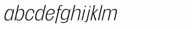 Nabire 1943 Extra Light Italic
