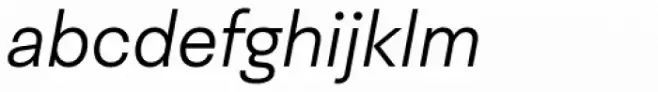 Neogrotesk Essential Light Italic