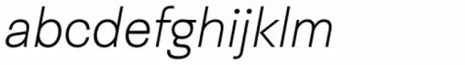 Neogrotesk Essential Ultra Light Italic