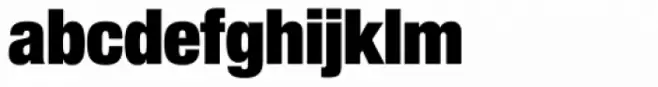 Neue Helvetica Paneuropean 107 Extra Black Condensed