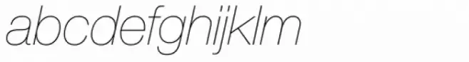 Neue Helvetica Paneuropean 26 Ultra Light Italic