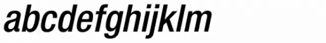 Neue Helvetica Paneuropean 67 Condensed Medium Oblique
