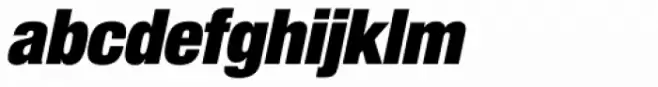 Neue Helvetica Pro 107 Extra Black Condensed Oblique