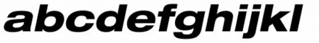 Neue Helvetica Pro 83 Heavy Extended Oblique