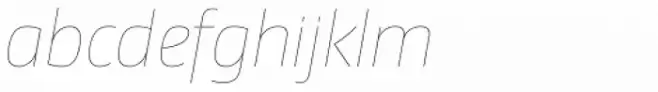 Newbery Sans Pro Thin Italic