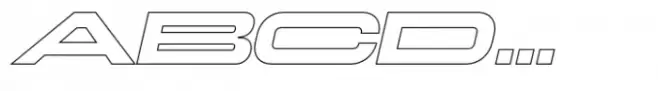 Nokia Expanded Black Outline Italic