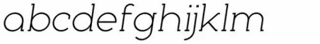 Nokio Slab Alt Light Italic