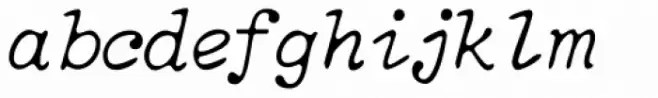 NorB TypeWriter Thin Italic