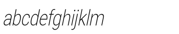 Nu Sans Extra Light Sem Condensed Slant