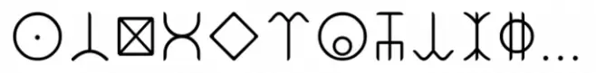 Ongunkan Adinkra Script