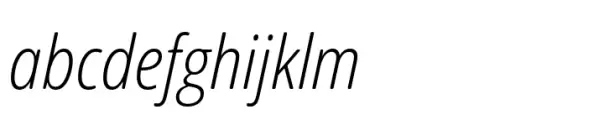 Open Sans Soft Cnd Light Italic