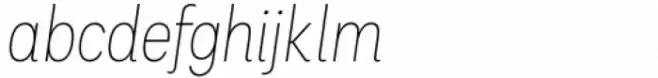 Palo Condensed Thin Italic