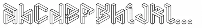 PENROSE Geometric B Outline Regular