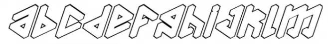PENROSE Geometric Mask Line Italic