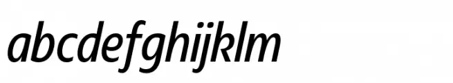 Plau Redonda Compressed Italic