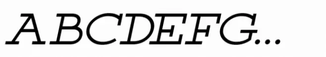 Poster Slabserif JNL Oblique