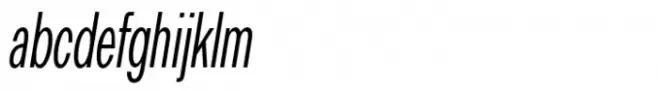 Premis Light Condensed Italic