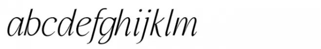 Promag Fonts Duo Thin True Italic