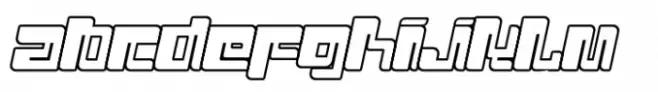 Punk Cyber Outline Slant