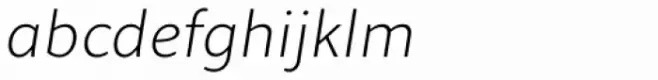 Quodlibet Sans Thin Italic