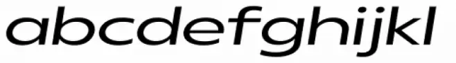 Radiate Sans Regular Expanded Italic