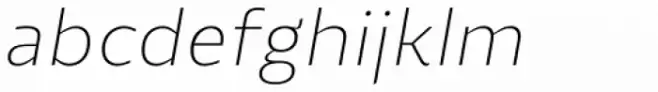 Roanne Ultra Light Italic