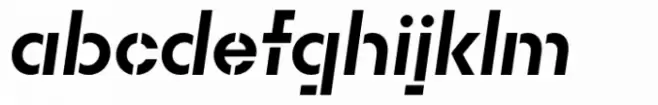 Rothek Stencil Bold Italic
