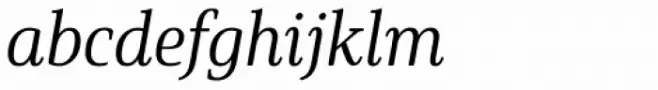 Solitas Serif Cond Book Italic