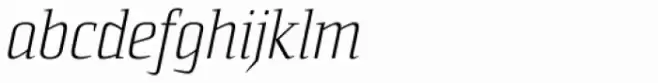 Sommet Serif Light Italic
