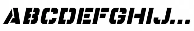 Stencil Label JNL Oblique