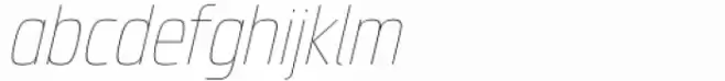 Superscience Hairline Condensed Italic