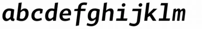 Tabac Mono SemiBold Italic