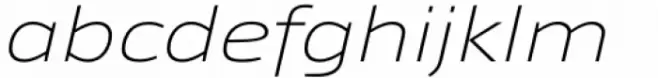 Taz Extended ExtraLight Italic