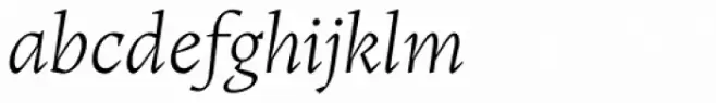 Teramo Headline Light Italic